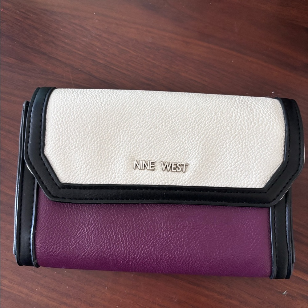Nine West Black and Purple Wallet